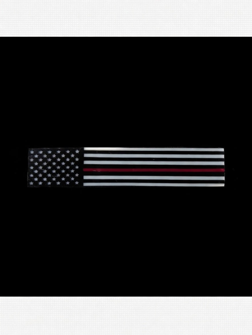 "Thin Red Line Of Courage" Flag Viperium Block (Small "pen-blank") #911