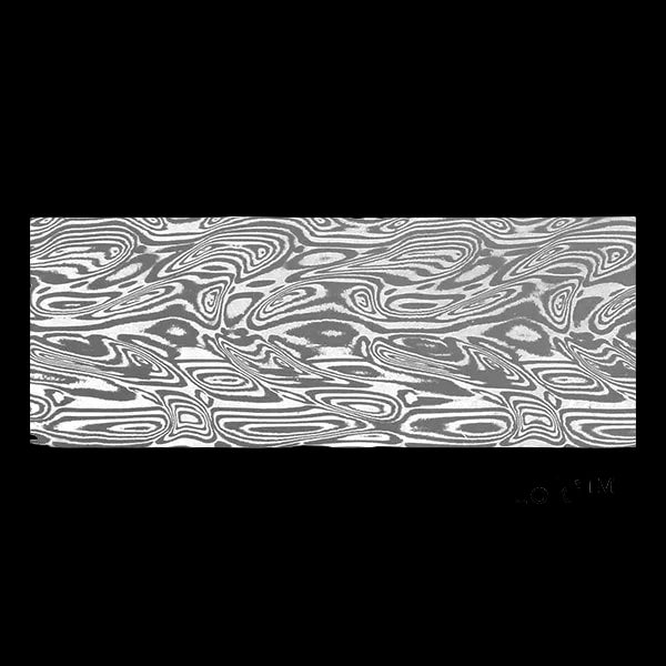 .100" x 2"  Loki™ Damasteel **Sold by the Inch**