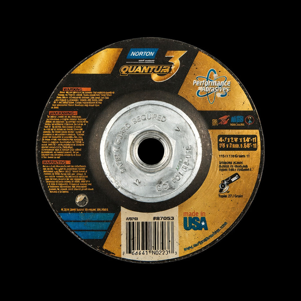 4-1/2" x 1/16" x 5/8"- 11 Quantum 3 Type 27 Cut Off Wheel