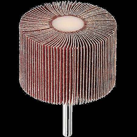 1 x 1/2 - 80 - Aluminum Oxide Flap Wheel 1/4-20 Thread # 621106