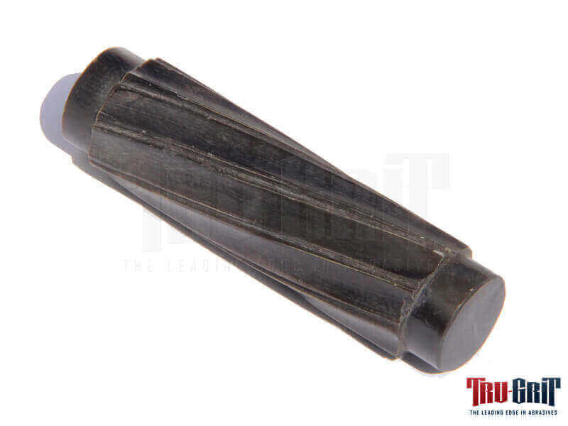 Fluted Black Buffalo Horn - 4-1/2" x 1"